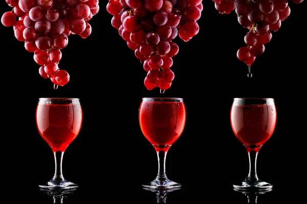 Degustação Vinho Tinto Italiano Cultura Vinho Copo Vinho Uva Sobre — Fotografia de Stock