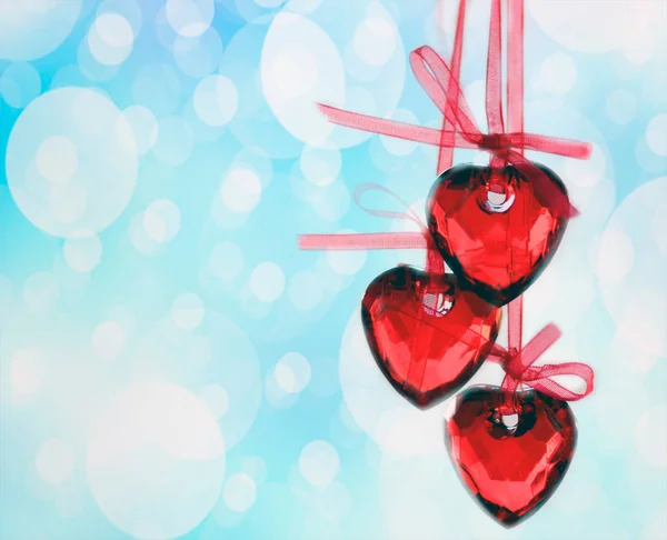 Κρεμώντας Διαβάστε Τις Καρδιές Ημέρα Του Αγίου Βαλεντίνου Ημέρα Έννοια — Φωτογραφία Αρχείου