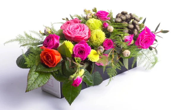 Decoración Flores Conjunto Flores Rústicas — Foto de Stock