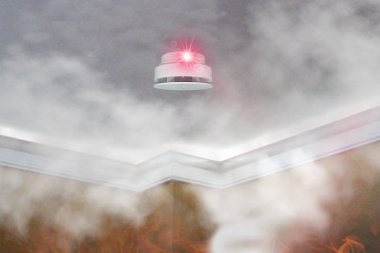Dairenin çatısına duman dedektörü monte edildi
