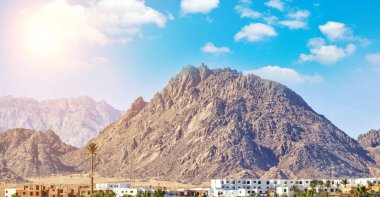 The beauty of the mountains of the Sinai Peninsula in Egypt clipart
