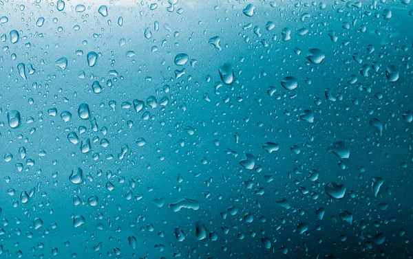 Blue water drops background texture — Stock Photo, Image