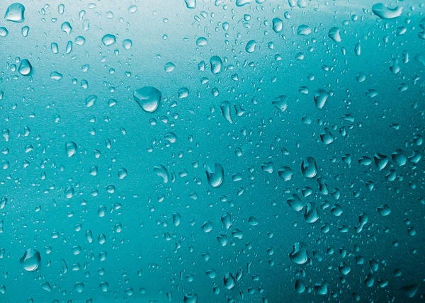 Gotas de agua azul textura de fondo — Foto de Stock