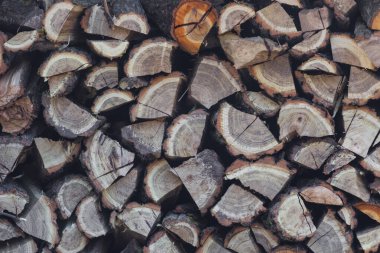 Tahta testeresinden sonra yakacak odun dokusu.