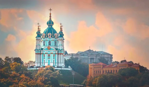 La iglesia de Andrew. Kiev, Ucrania. Kiev. , — Foto de Stock