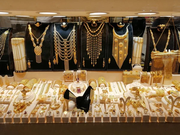 Dubai Gold Souk Egy Hagyományos Piac Dubai Egyesült Arab Emírségek Jogdíjmentes Stock Képek