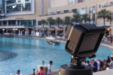 Burj Khaleefa 'nın güzel manzarası 10 Haziran 2019 Dubai BAE