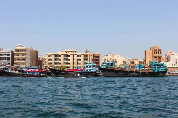 Traditionelles Wassertaxi Auf Dem Creek Dubai — Stockfoto