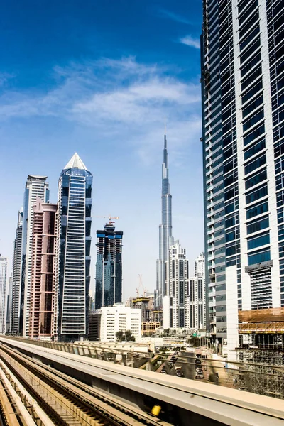 Dubai Metro Cidade Dubai Centro Cidade — Fotografia de Stock