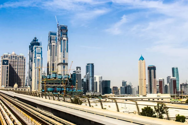 Dubaj Metro Městě Dubai — Stock fotografie