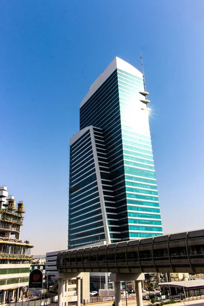Dubai Metro Stad Dubai Het Centrum — Stockfoto