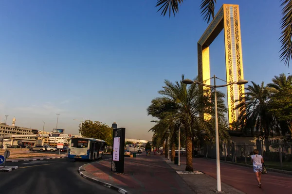Dubai Rahmt Größte Fotorahmenarchitektur Dubai Ein — Stockfoto
