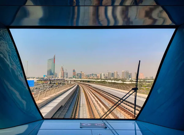 Métro Dubaï Dans Centre Ville Dubai — Photo