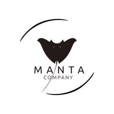 Siyah mantanın silueti logo tasarımı için beyaz arkaplanda izole edildi