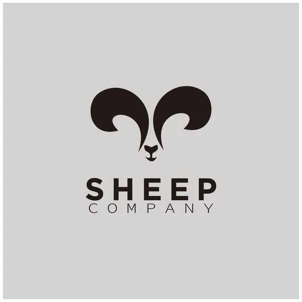 Siluet Domba Hitam Untuk Desain Logo Stok Ilustrasi 