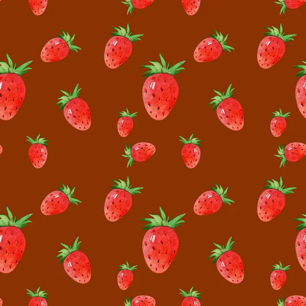 Pattern. Seamless pattern, berries, wild berries. Watercolor pattern.