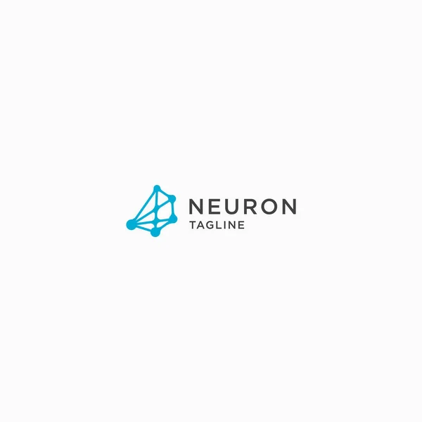 Nöron Logo Simgesi Tasarım Şablonu Beyin Bağlantı Veri Modern Vektör — Stok Vektör