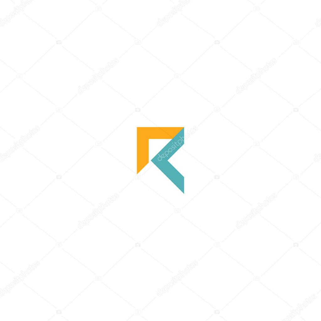 Letter R Abstract Logo Icon Design Template Vector Illustration