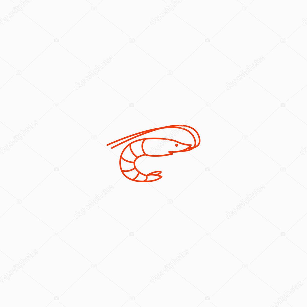 Shrimp Logo Icon Design Template Vector Illustrator