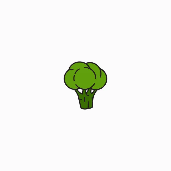 Broccoli Logo Icon Design Template Vector — Stock Vector