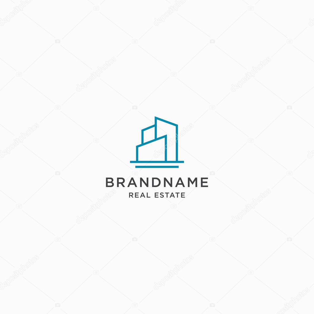 Building Logo Icon Design Template. Apartment, Construction, Modern Vector Illustration