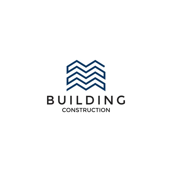 Building Logo Design Template Vector Illustration — Stock Vector