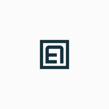 Harf EA / AE logo tasarımı şablon vektör çizimi