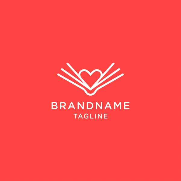 Book Lovers logo simgesi tasarım şablonu çizimi