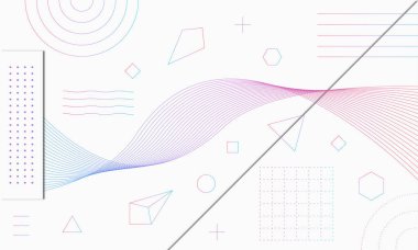 Geometrik şekil arkaplan vektörü
