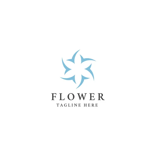 Plantilla Diseño Icono Logotipo Flor Abstracta Spa Cosmética Boutique Floristería — Archivo Imágenes Vectoriales