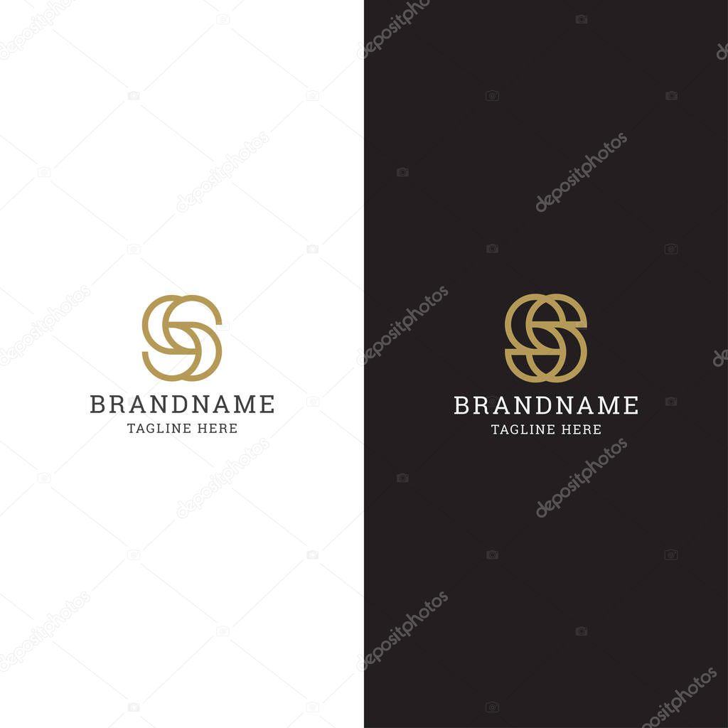 Letter S Initial logo icon design template. Elegant, modern, luxury, premium vector