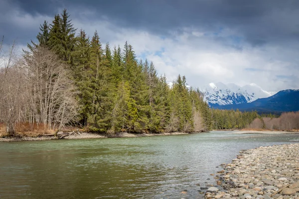 Baharda Kalum Nehri Nde Terrace British Columbia Kanada Yakınlarındaki Garland — Stok fotoğraf