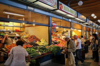 Yazın Budapeşte, Macaristan 'da Zincir Köprüsü, Buda Şatosu ve Tuna Nehri' nin uzun süre açık kalması