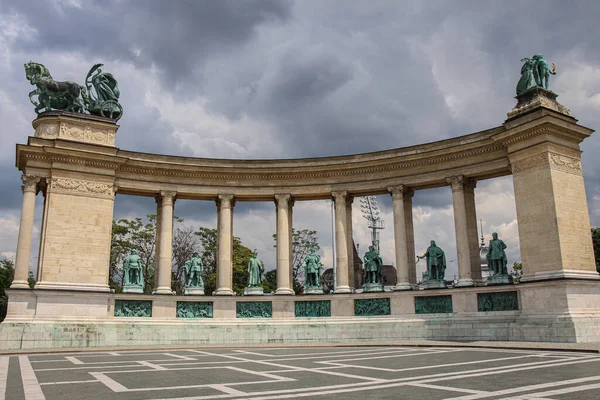 Будапешт Угорщина Червня 2013 Року Площа Героїв Пам Ятник Тисячоліття — стокове фото