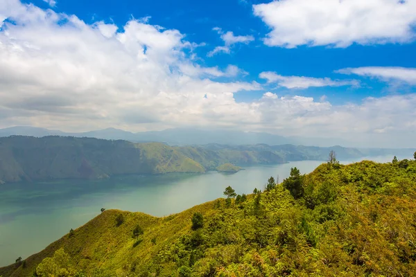 Mirando Hacia Sur Lago Cráter Volcánico Más Grande Del Mundo — Foto de Stock