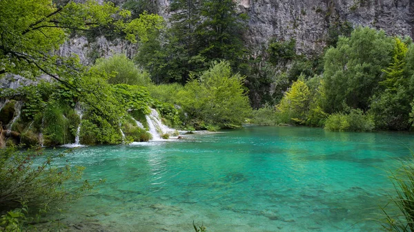 Shallow Lake Unesco World Heritage Site Plitvice Lakes Croatia — Stock Photo, Image