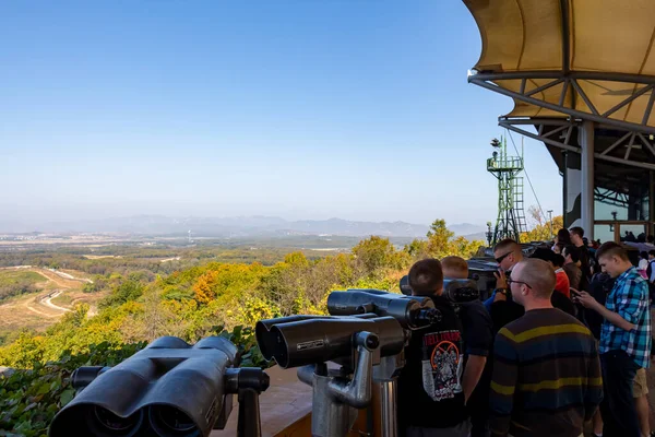 Seúl Corea Del Sur Octubre 2017 Turistas Observatorio Dorsa Zona — Foto de Stock