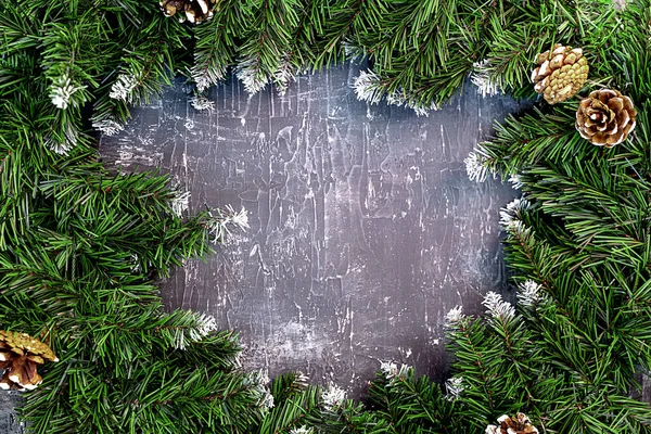 Natal Fundo Com Árvore Natal Decoração Fundo Concreto Papel Parede — Fotografia de Stock