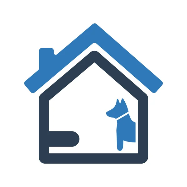 Home Security Hond Pictogram Home Security — Stockvector