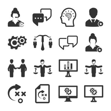 İş ve yönetim simgeleri 07.