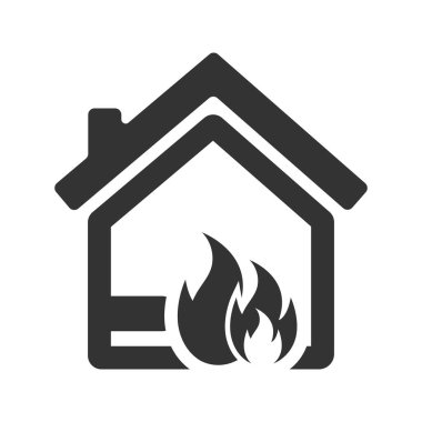 Ev ateşi patlama simgesi