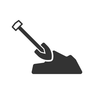 Beyaz arkaplan ile yol bariyeri simgesi