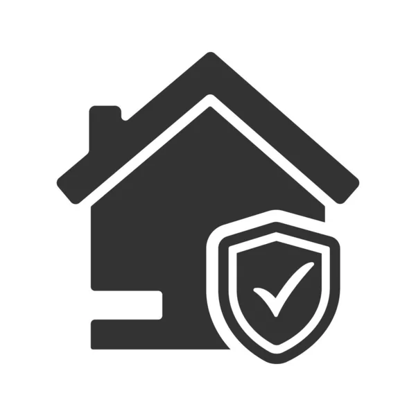 Icono Seguro Hogar Símbolo Seguro Hogar — Vector de stock