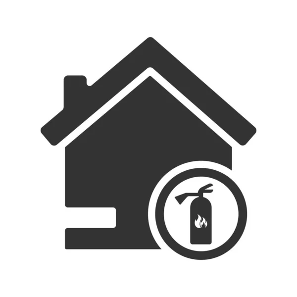 Pictogram Brandveiligheid Thuis — Stockvector