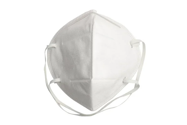 Izolovaná Bílá Chirurgická Obličejová Maska Ochranu Corona Virus Nebo Covid — Stock fotografie