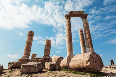 Orta Doğu Ürdün 'deki Amman Kalesi' nin Herkül Tapınağı