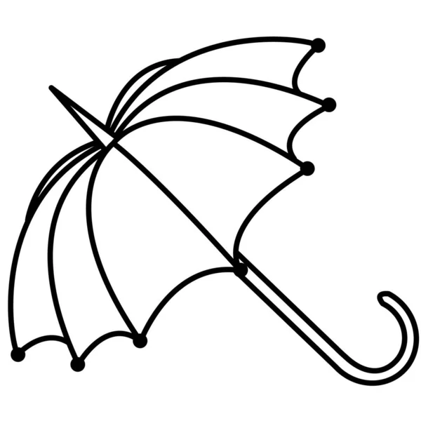 Зонтичные Векторные Иллюстрации Окрашены — стоковый вектор
