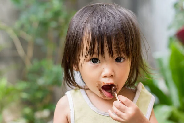 Gambar Potret Dari Sampai Yeas Bayi Tua Anak Gadis Asia — Stok Foto