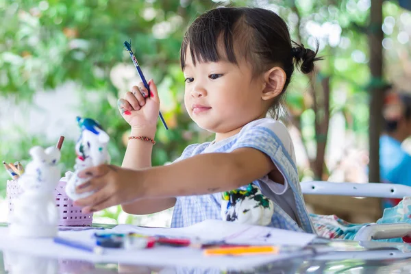 Potret Sampai Yeas Bayi Tua Anak Gadis Asia Yang Bahagia — Stok Foto