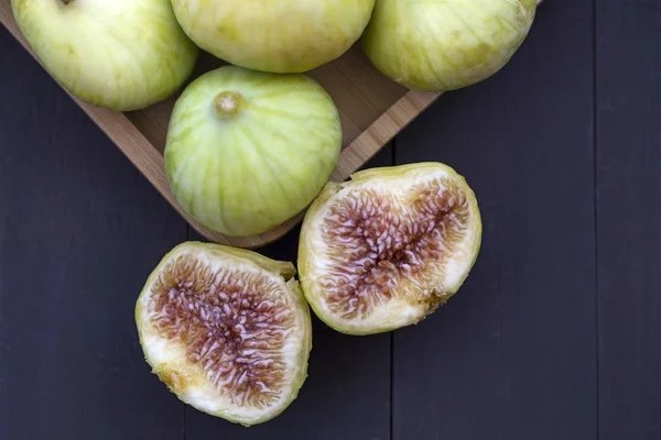 Fresh Organic Green Figs — Stock Photo, Image